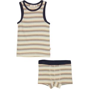 Wheat 2 dílné dětské spodní prádlo Lui 9056 - multi stripe Velikost: 152