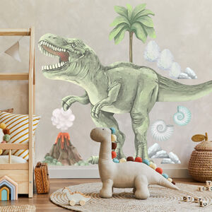 Pastelowe Love® samolepka na zeď dinosaurus t-rex XXL