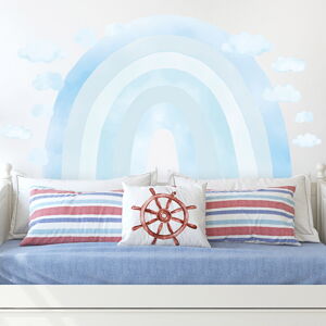 Pastelowe Love® samolepka na zeď duha - modrá