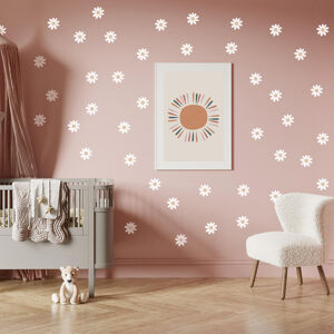 Pastelowe Love® samolepky na zeď sedmikrásky VI