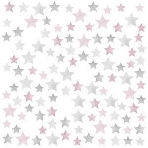 Pastelowe Love® samolepka na zeď hvězdy růžové Sada samolepek