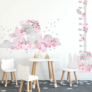 Pastelowe Love® samolepka na zeď metr růžový měsíc Samolepka 35 x 145 cm