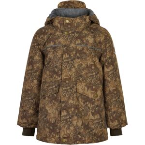 Mikk-Line chlapecká zimní bunda 16919 Kelp Velikost: 158 Větru vzdorná, voděodolná, reflexní prvky