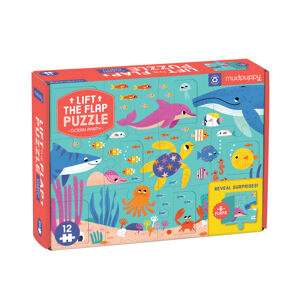 Mudpuppy Puzzle - Lift-the-flap - Oceán (12 dílků)