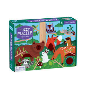 Mudpuppy Fuzzy Puzzle - Les (42 dílků)