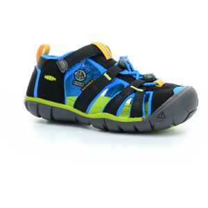 Keen Seacamp II Black/brilliant blue K (CNX) barefoot sandály Velikost boty (EU): 28, Vnitřní délka boty: 170, Vnitřní šířka boty: 70