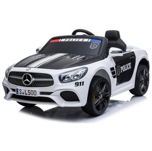 mamido Dětské elektrické autíčko Mercedes SL500 policie bílé