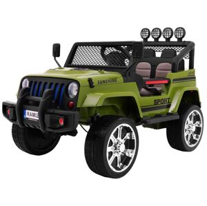 mamido Elektrické autíčko Jeep Raptor 4x4 zelené