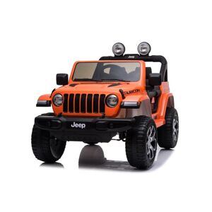mamido Dětské elektrické autíčko Jeep Wrangler oranžové