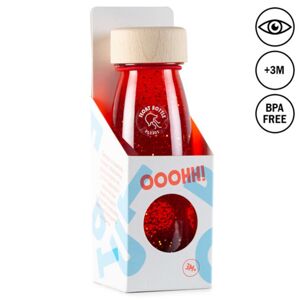 Petit Boum Senzorická plovoucí lahev ČERVENÁ (Red) 250 ml