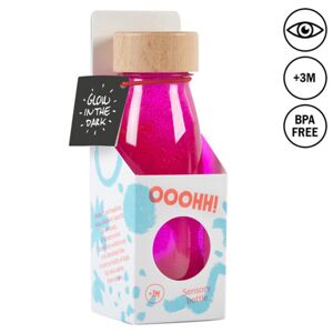 Petit Boum Plovoucí lahev VE TMĚ SVÍTÍCÍ RŮŽOVÁ (Flúo Pink) 250 ml