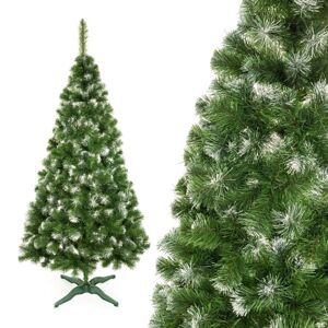 mamido Umělý vánoční stromeček borovice se sněhem 180 cm
