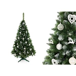 mamido Umělý vánoční stromeček borovice se sněhem 250 cm
