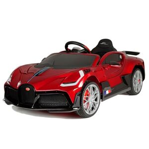 mamido Dětské elektrické autíčko Bugatti Divo lakované červené