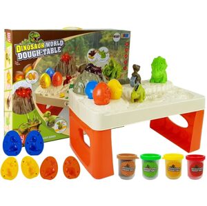 mamido Dětský stoleček s plastelínou dinosauři