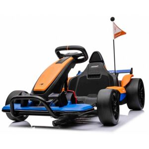mamido Dětská elektrická motokára McLaren Drift oranžová
