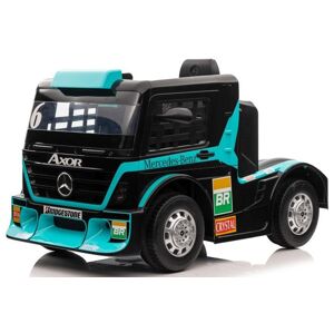 mamido Dětský elektrický kamion Mercedes Axor LCD tyrkysový