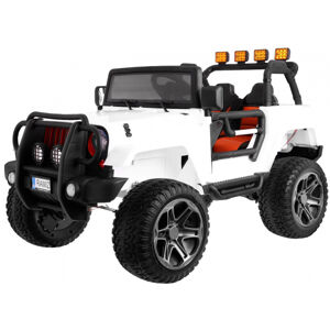 mamido Elektrické autíčko Jeep Monster 4x4 bílé