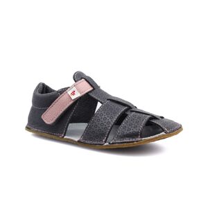 EF Barefoot sandály Ef Šedá s růžovou Velikost boty (EU): 28, Vnitřní délka boty: 180, Vnitřní šířka boty: 74