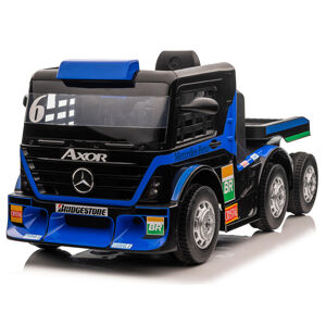 mamido Dětské elektrické autíčko Mercedes s návěsem 2x200W modré