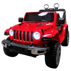 mamido Elektrické autíčko Jeep X4 4x4 červené