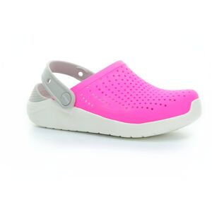pantofle Crocs Literide Clog Electric Pink/White Velikost boty (EU): 29, Vnitřní délka boty: 175, Vnitřní šířka boty: 74