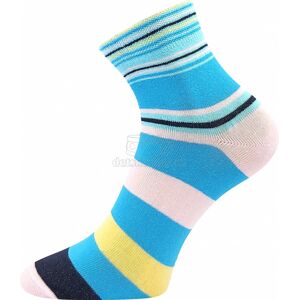 Dětské ponožky BOMA Jana Pruhy 32 modrá Velikost: 39-42