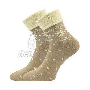 Dětské ponožky LONKA Frotana angora béžová Velikost: 35-38