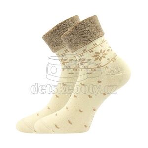 Dětské ponožky LONKA Frotana angora přírodní Velikost: 35-38