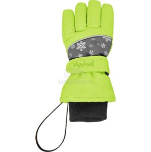 Dětské rukavice PLAYSHOES Snowflakes 422034 zelená Velikost: 4