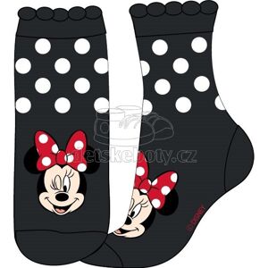 Ponožky Eexee Minnie černé s puntíky Velikost: 23-26