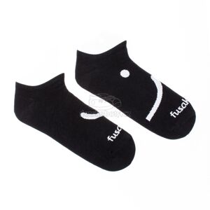 Ponožky Fusakle Podkotník Smajlík černé Velikost: 35-38