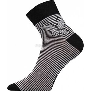 Ponožky Boma Jana 25 pruhy černá Velikost: 35-38
