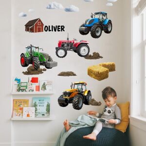 INSPIO samolepka na zeď pro kluky - Auta a traktory