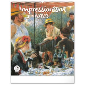NOTIQUE Nástěnný kalendář Impresionismus 2025, 48 x 56 cm