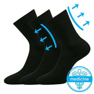 Ponožky Voxx Diarten černá, 3 páry Velikost ponožek: 38-39 EU