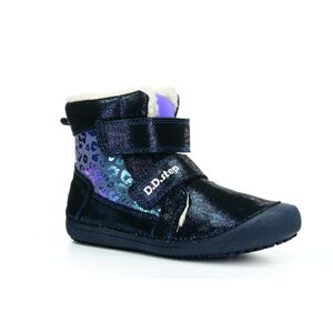 D.D.Step W063-356A modré zimní barefoot boty Velikost boty (EU): 25, Vnitřní délka boty: 160, Vnitřní šířka boty: 65