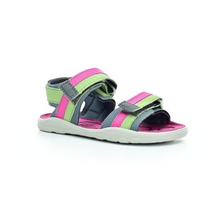 Ricosta Sydney Avocado/Grau/Pink barefoot sandály Velikost boty (EU): 32, Vnitřní délka boty: 209, Vnitřní šířka boty: 74