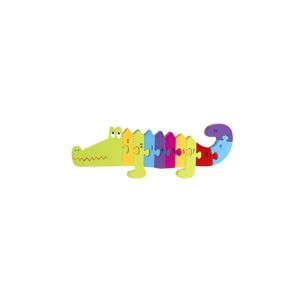 Orange Tree Toys Dřevěné puzzle s čísly - Krokodýl