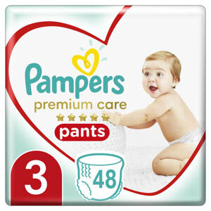 Pampers Premium Care Pants Value Pack Plenkové kalhotky vel. 3 (48 ks)