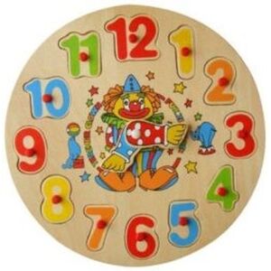 BABU - Vkládačka hodiny klaun, zajíc