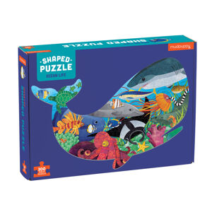 Mudpuppy Tvarované puzzle - Život v oceánu (300 dílků)