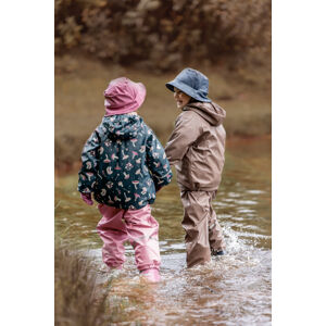 CeLaVi dětská souprava do deště s fleece podšívkou 310354 - 2307 Velikost: 130 Voděodolné, větruodolné