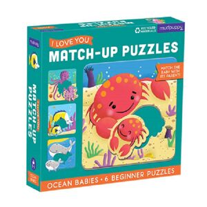 Mudpuppy Match-Up Puzzle - Mláďata z oceánu (12 dílků)