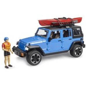 BRUDER 2529 Jeep Wrangler Rubicon s kajakem a figurkou