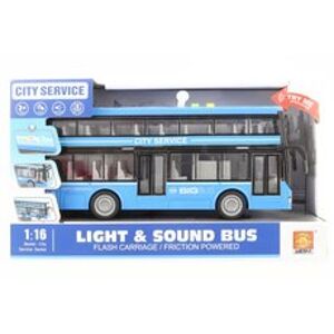 Lamps Autobus dvoupatrový modrý na baterie