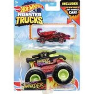 Mattel Hot Wheels Monster Trucks 1:64 s angličákem Invader