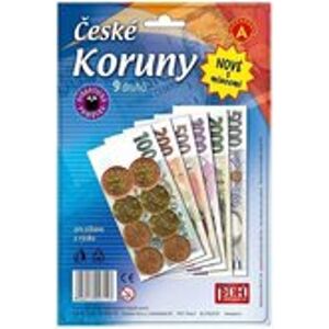 Alexander Pexi Dětské peníze České koruny s mincemi