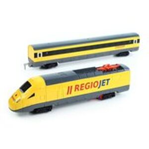 Rappa Vlak žlutý RegioJet se zvukem a světlem - funkční model soupravy