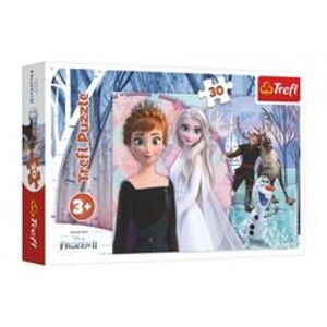 Teddies Tref Puzzle Ledové království II/Frozen II 30 dílků